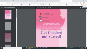 ‘Breast Cancer Screening: Get Checked not Scared!’ booklet