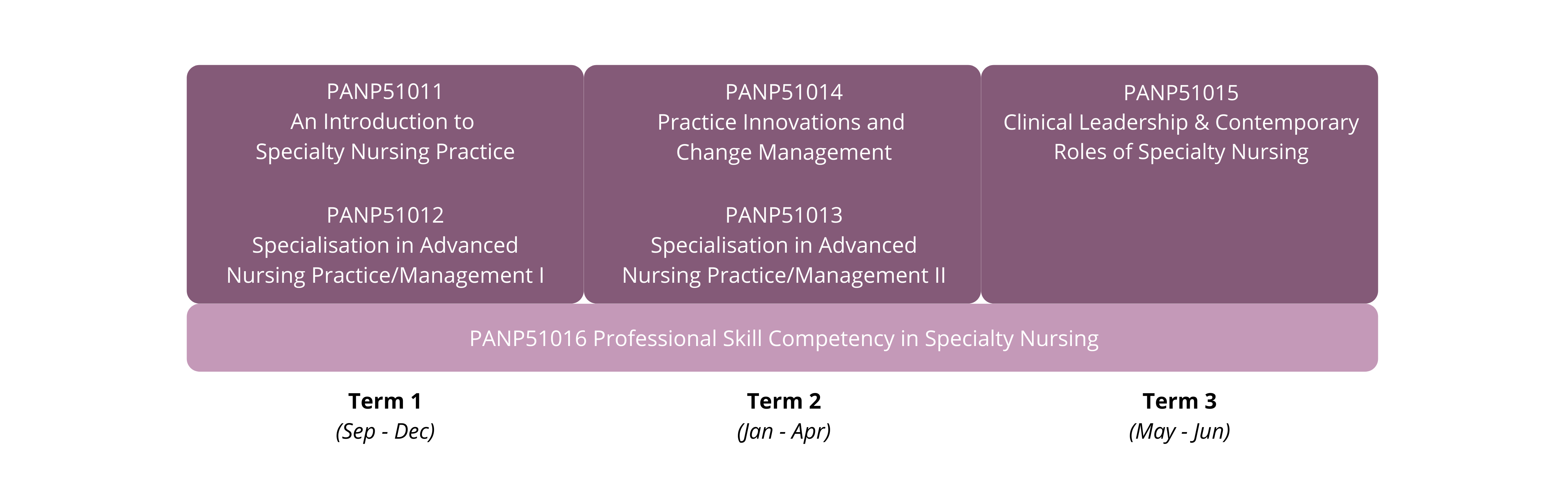 Programme Structure of Professional Diploma in Advanced Nursing Practice (PDANP) in English